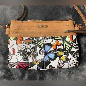 Rossetti Cross over /shoulder purse, butterfly ,colorful.